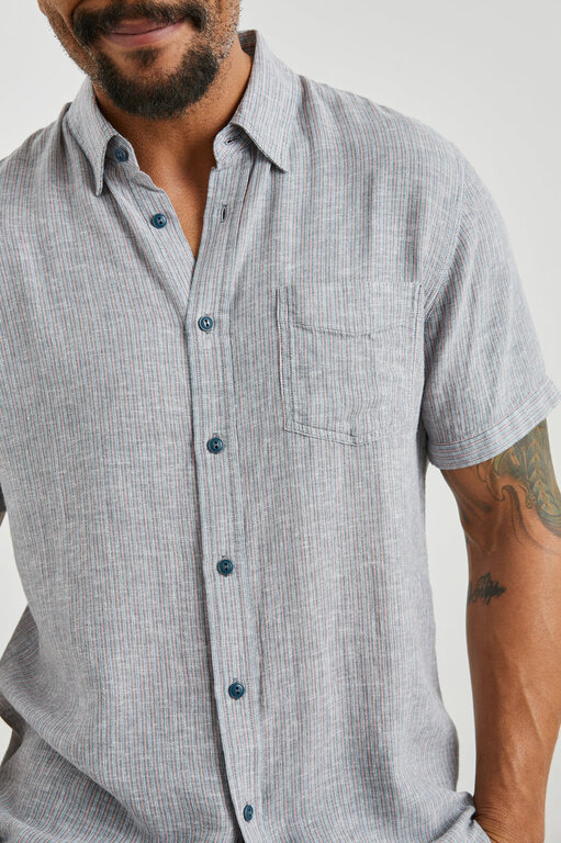 Rails RAILS CARSON CHAMBRAY/RED STRIPE