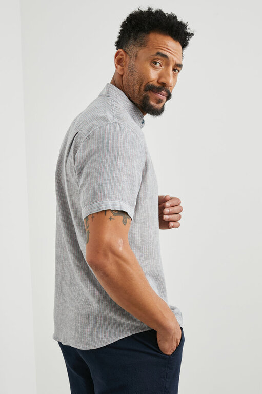 Rails RAILS CARSON CHAMBRAY/RED STRIPE