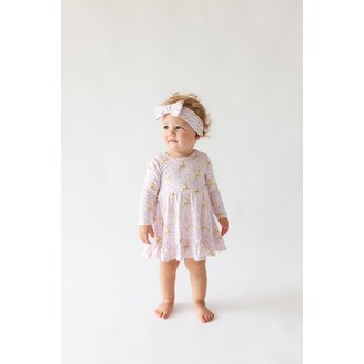 POSH PEANUT Posh Peanut Ryleigh - Long Sleeve Ruffled Bodysuit Dress