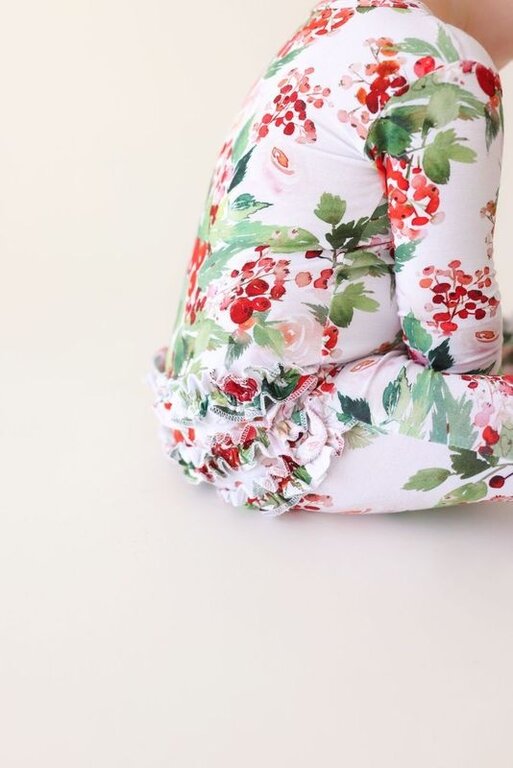 POSH PEANUT Posh Peanut Beatrix - Footie Ruffled Zippered One Piece