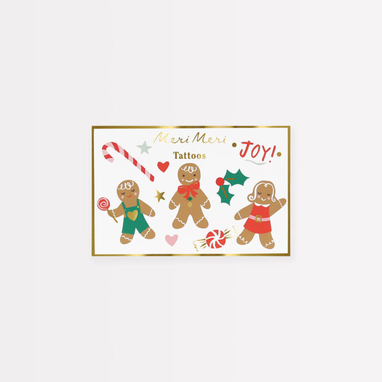 meri meri Meri Meri Gingerbread Temporary Tattoos