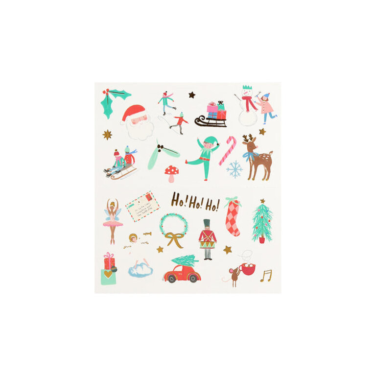 meri meri Meri Meri Mixed Icon Christmas Temporary Tattoos