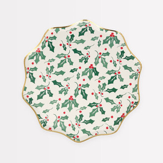 meri meri Meri Meri Holly Pattern Side Plates