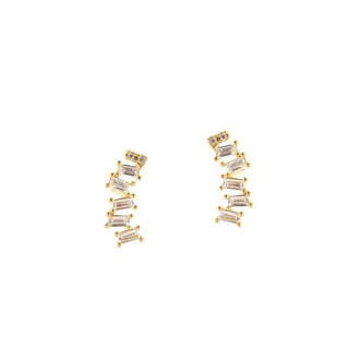 TAI Tai Climbers with CZ Accents Clear