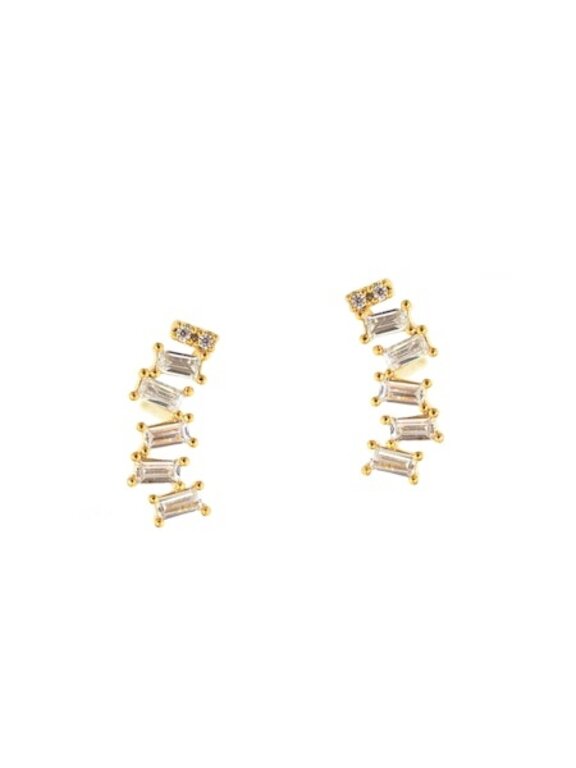 TAI Tai Climbers with CZ Accents Clear