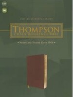 Zondervan ESV Thompson Chain-Reference Bible--soft leather-look, brown