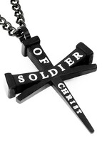 Spirit and Truth Third Hour Cross Soldier of Christ Men's Pendant