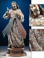 Avalon Gallery Divine Mercy Statue with Ornate Base