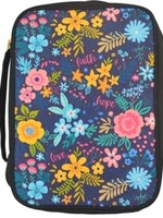 White Dove Designs Faith, Hope, And Love Floral Bible Cover, X-Large