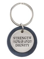 Christian Art Gifts Strength and Dignity Keyring