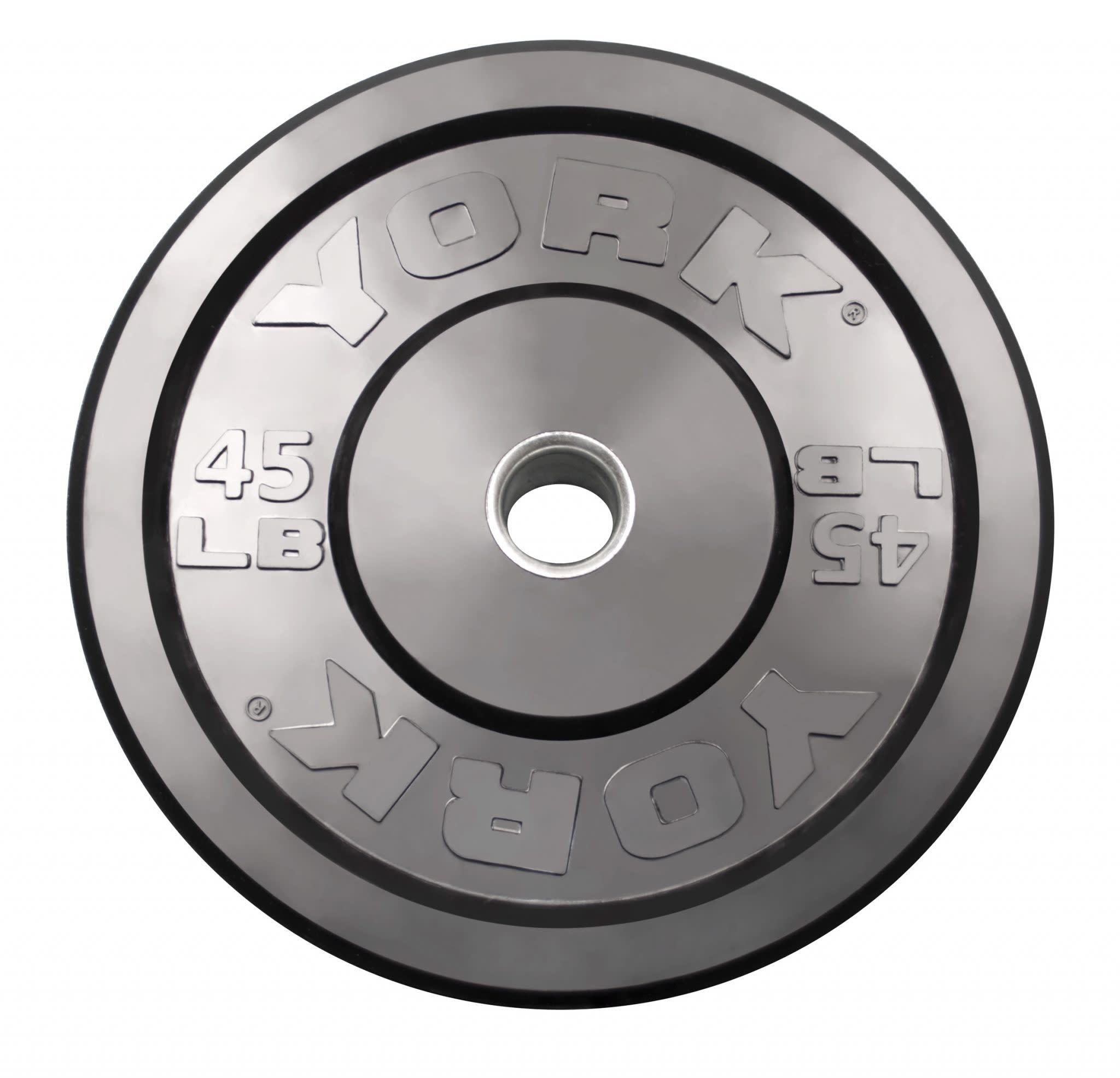York 2" Olympic Rubber Bumper Plates