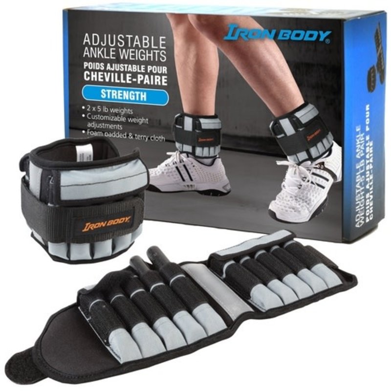 Iron Body Deluxe Adjustable Ankle Weights