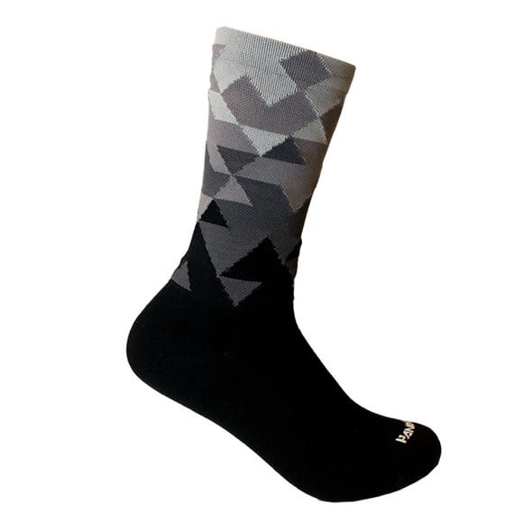 HANDUP Footdown Socks - Prizm Black-White S/M 6" Cuff