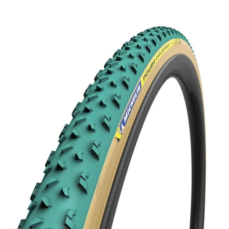 Michelin Power Cyclocross Mud Tubular, Tire, 700x33C, Folding, Tubular, GreenCompound, 3x120TPI, Green