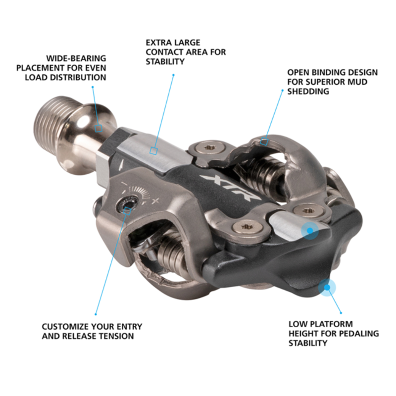 Shimano PD-M9100, XTR, Race SPD Pedal, w/Cleat (SM-SH51)