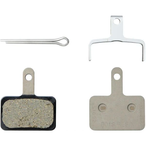 Shimano B01S Resin Disc Brake Pads, with Spring and Split Pins