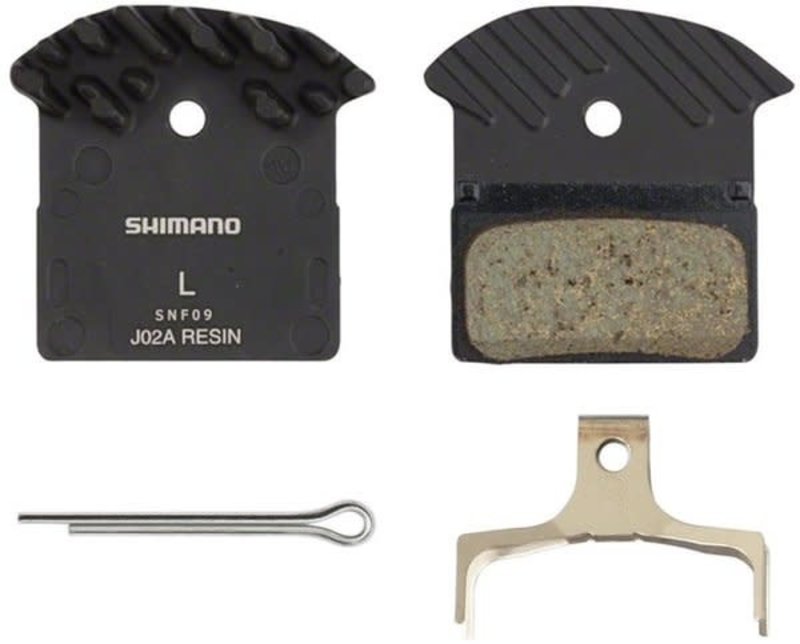 Shimano J02A Resin Disc Brake Pads with Fin