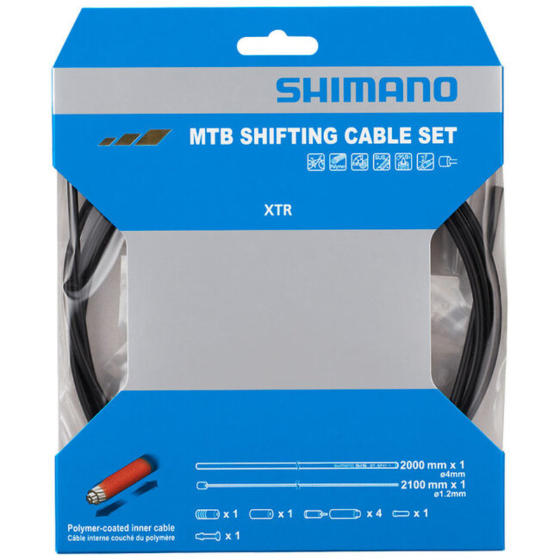 Shimano OT-SP41 MTB Shifting Cable Set, Polymer Coated for Rear Derailleur Only
