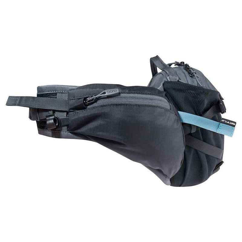 EVOC Hip Pack Pro, Hydration Bag, Volume: 3L, Bladder: Included (1.5L), Black/Carbon Grey