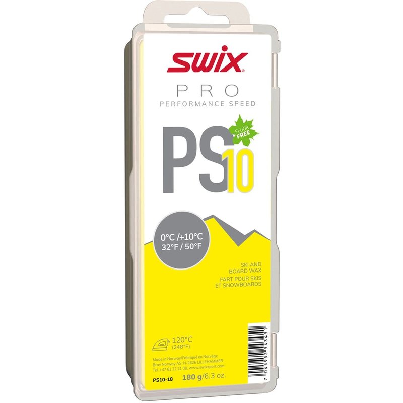 Swix PS10 Yellow Glide Wax 180g