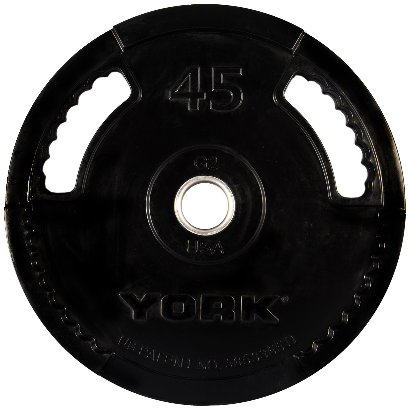 York 2" G-2 Rubber Olympic Weight Plate