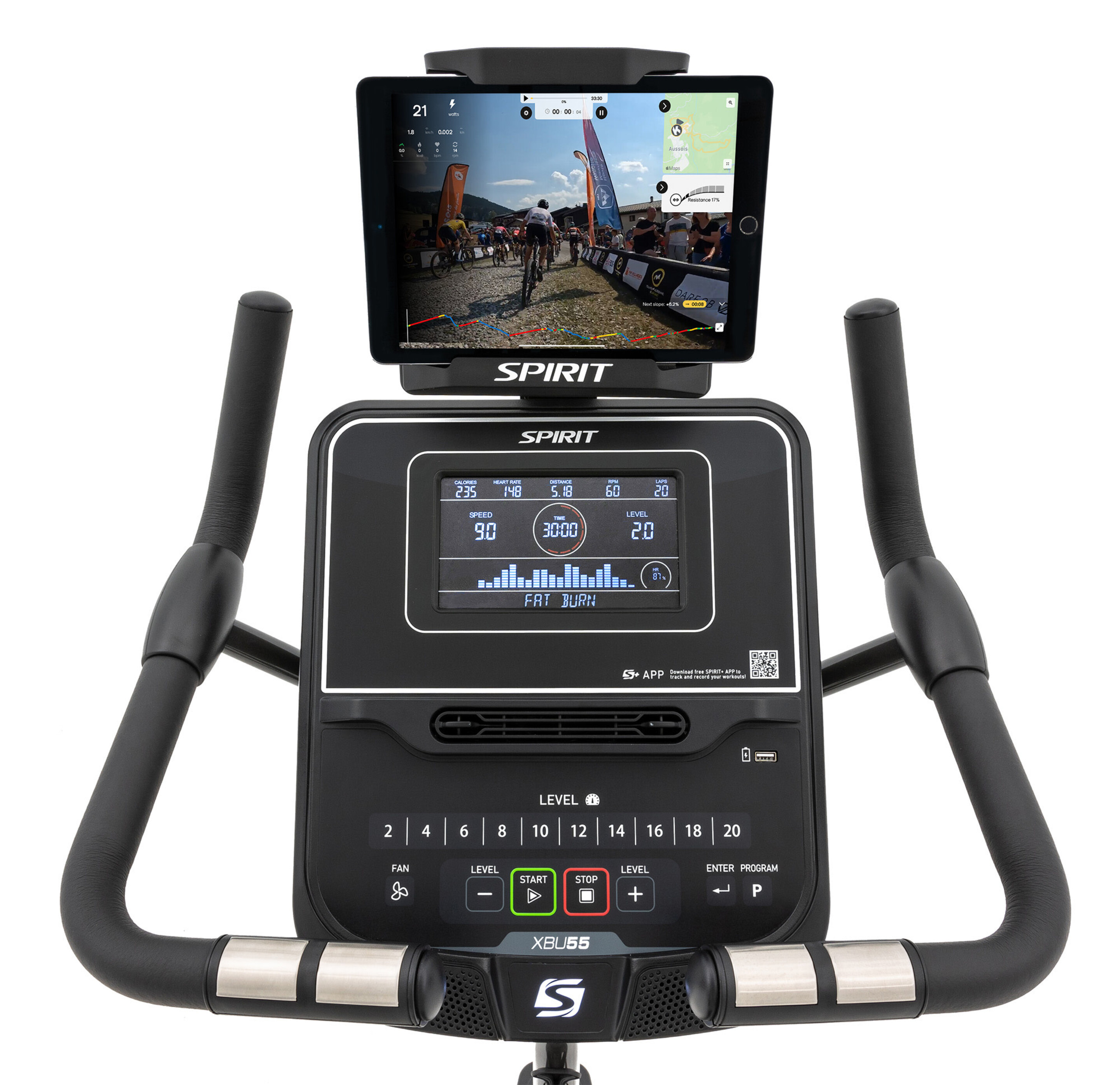 Spirit XBU55 Upright Bike Fitworks Moncton