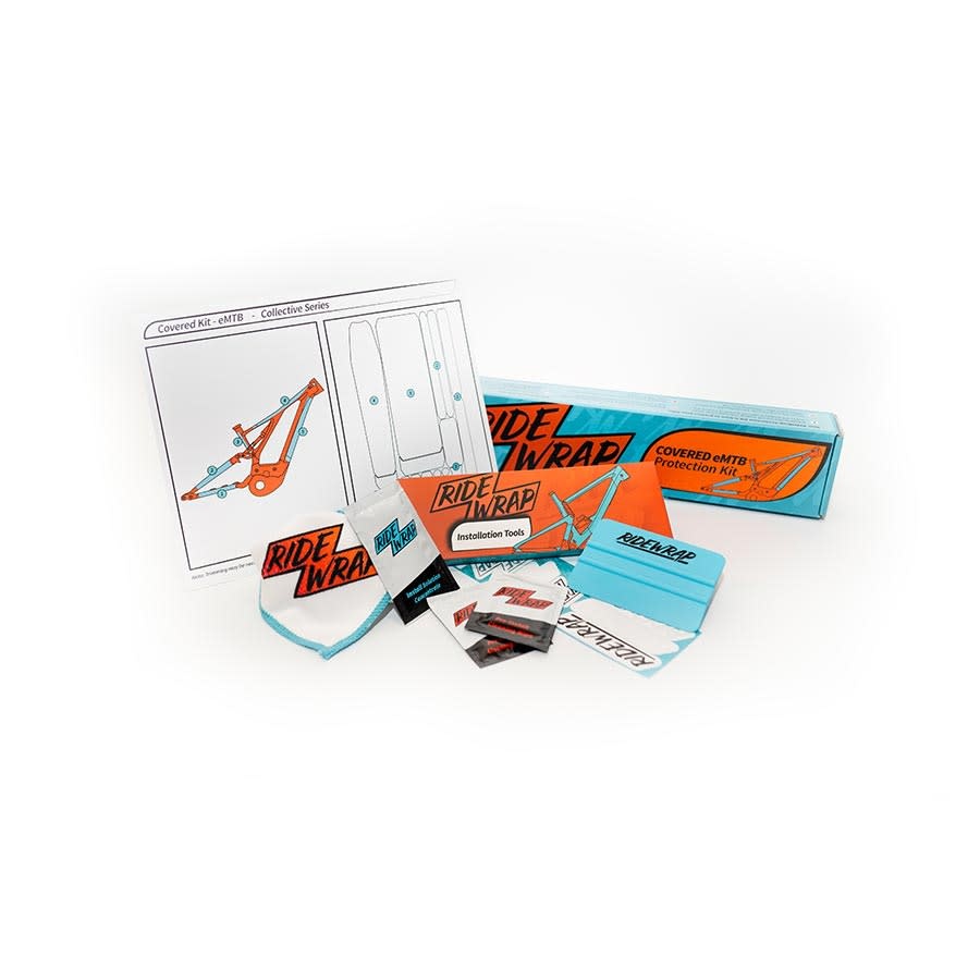 RideWrap Covered eMTB, Protective Wrap Kit, Gloss Clear