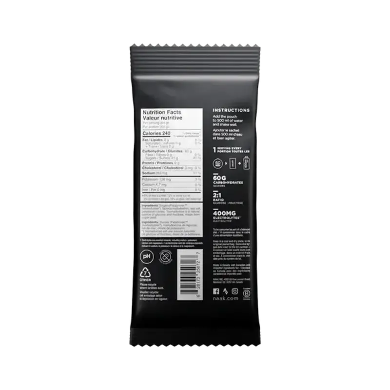 NAAK Boost Energy Drink Mix Neutral 60 - Single