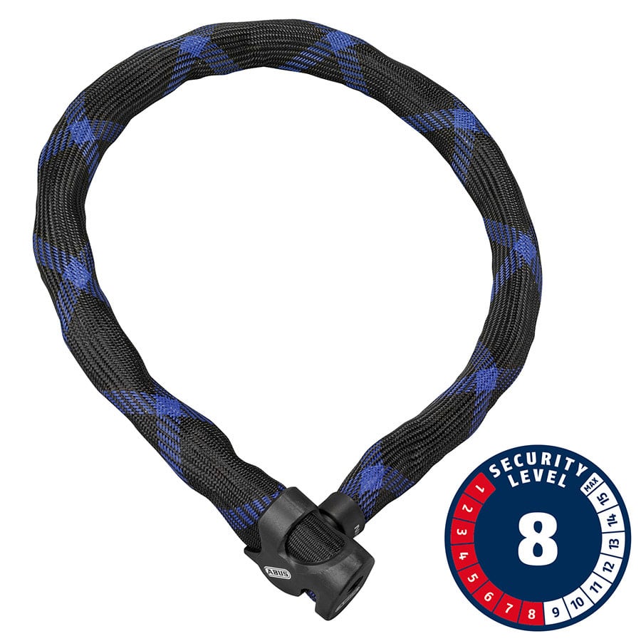 アクセサリー ABUS IVERA CHAIN 7210/110 Abus, Ivera Steel-O-Chain, Chain Lock, 7mm, 110cm, 3.6', Black