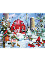 Sunsout A Snowy Day on the Farm Puzzle 1000 Pieces