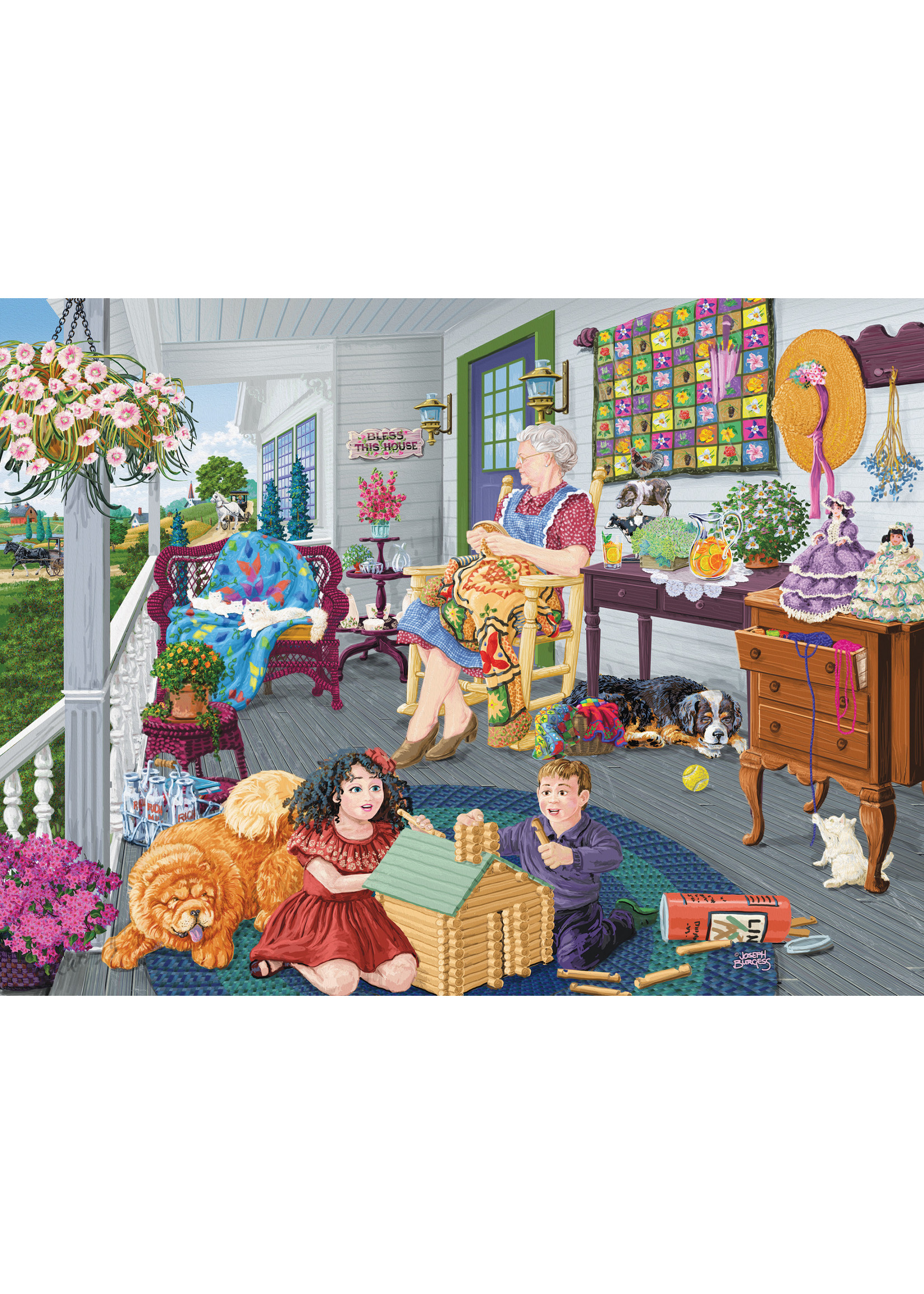 Sunsout A Visit to Grandma's Puzzle 1000 Pieces