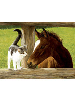 Sunsout A Whiskery Hello Puzzle 500pc