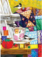 Sunsout Afternoon Quilt Mending Puzzle 500+ Large Pieces