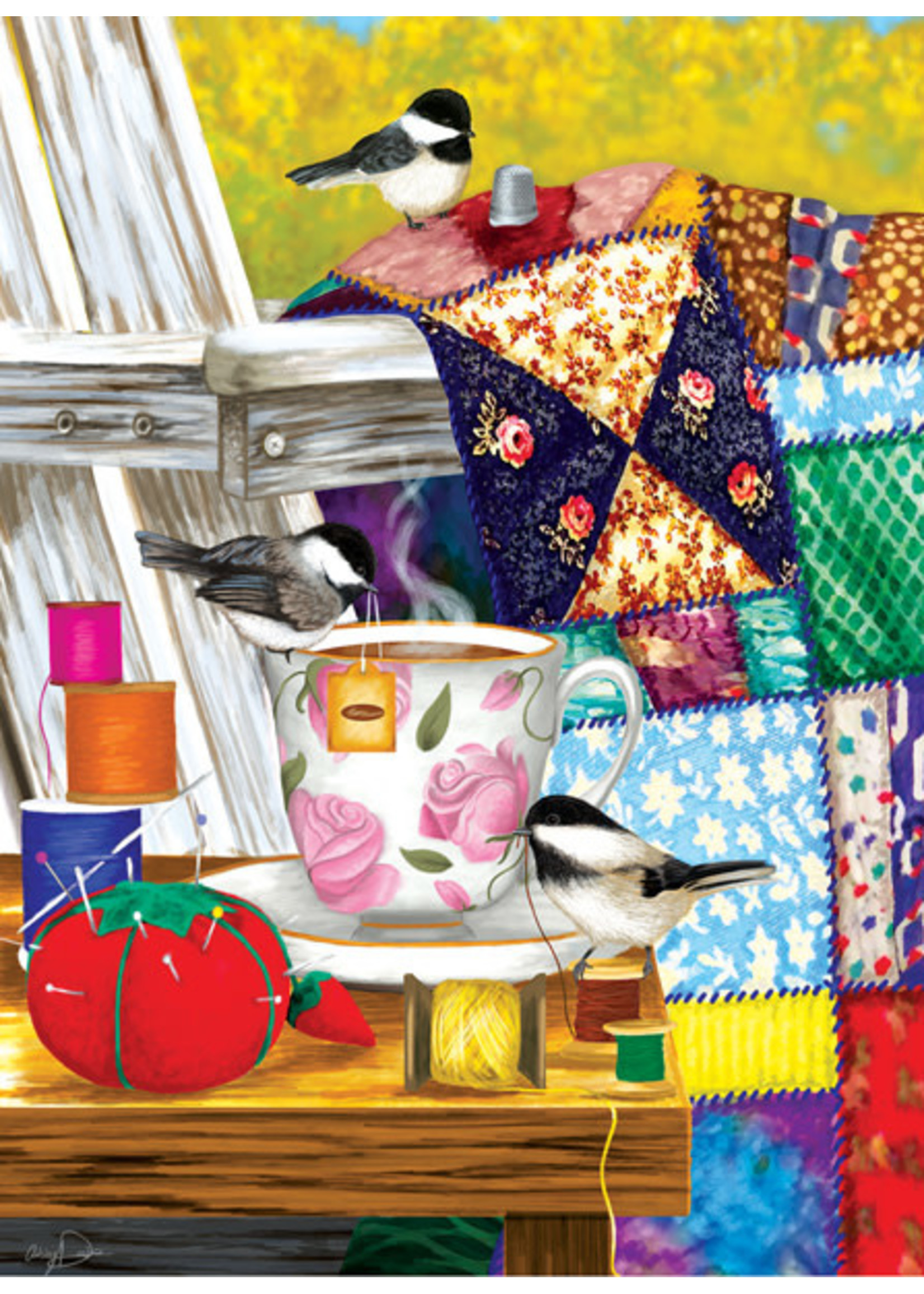 Sunsout Afternoon Quilt Mending Puzzle 500+ Large Pieces