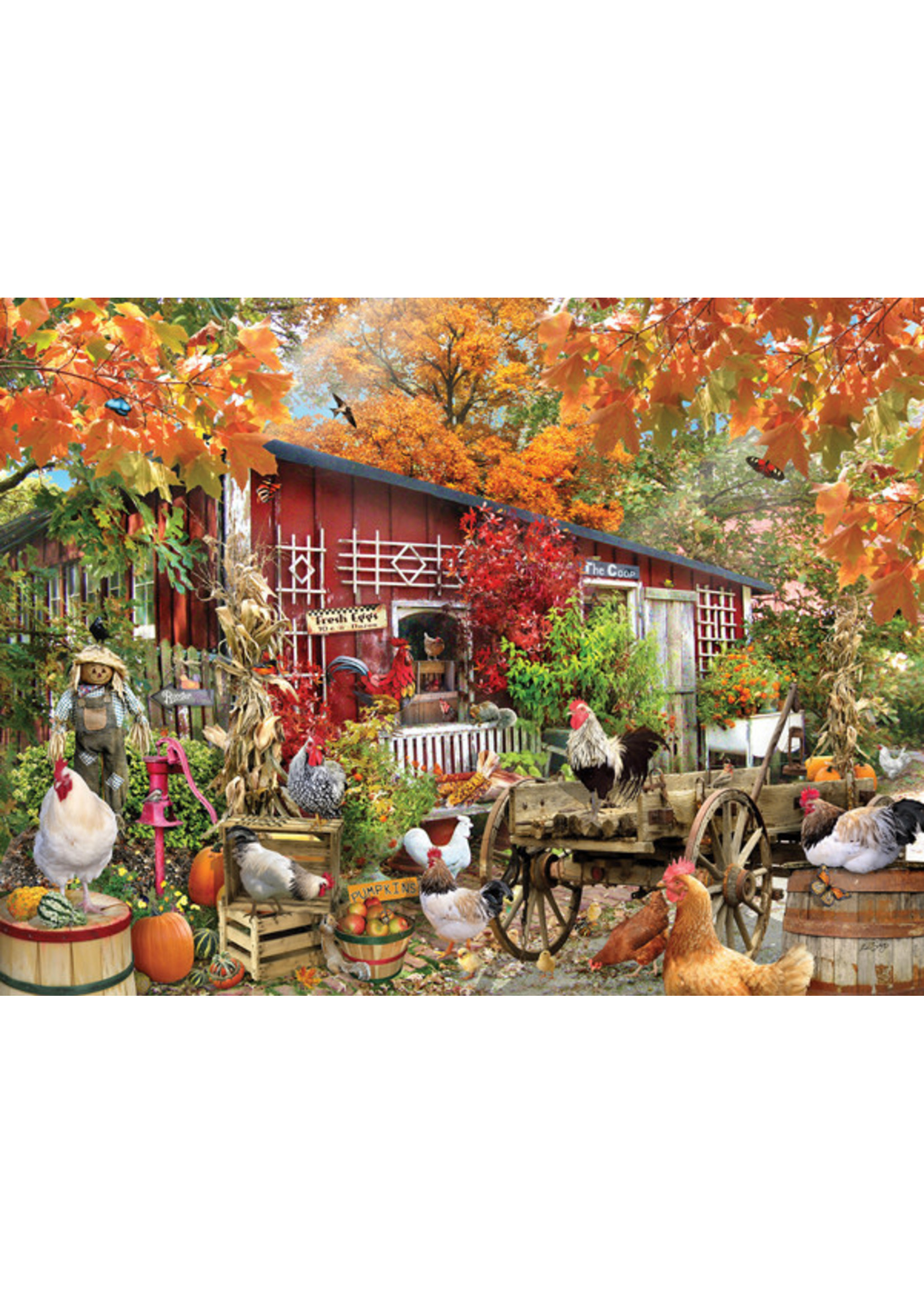Sunsout Barnyard Chickens 500pc