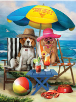 Sunsout Beach Dogs Puzzle 300 Large Pieces