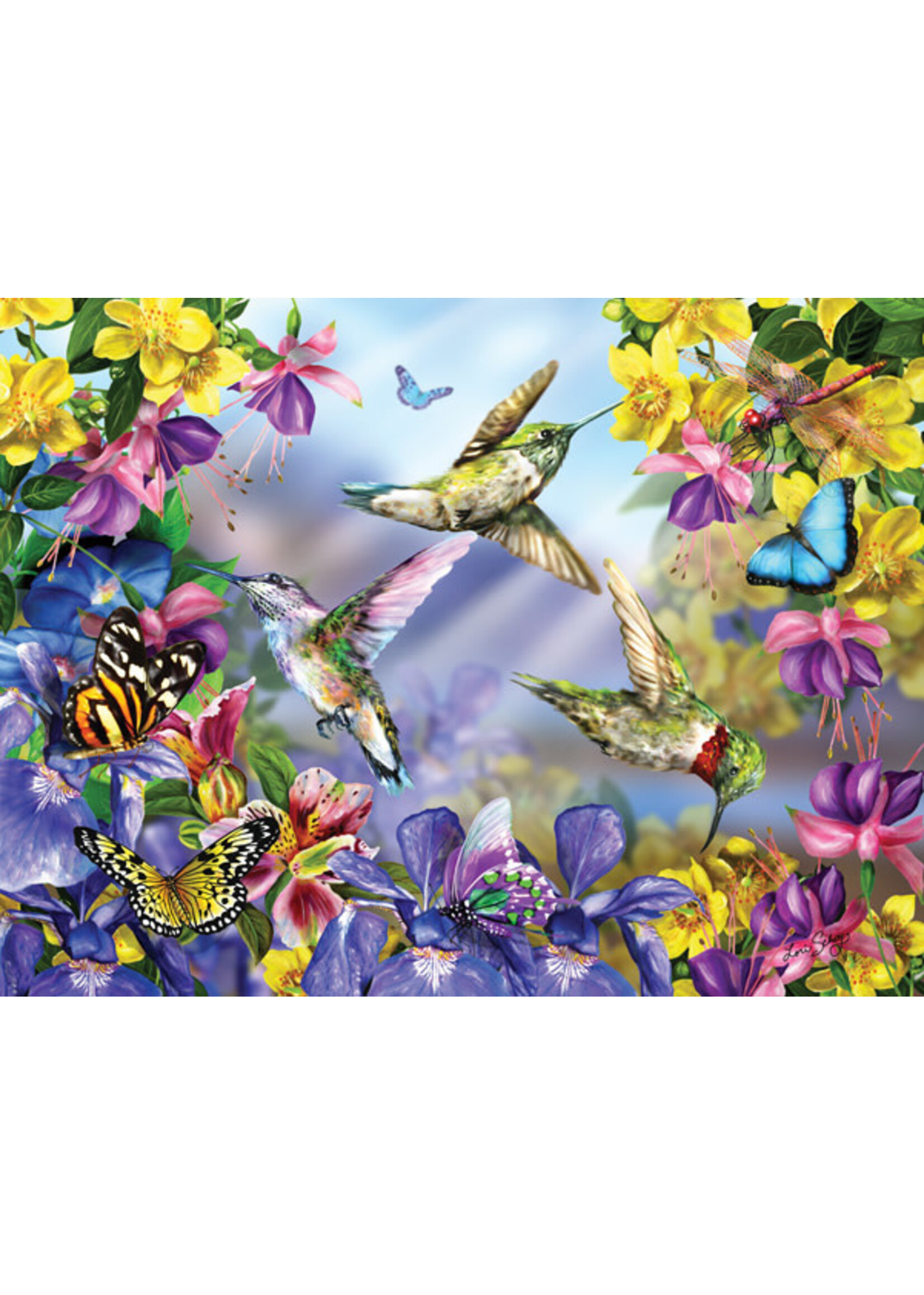 Sunsout Butterflies & Hummingbirds Puzzle 300 Large Pieces