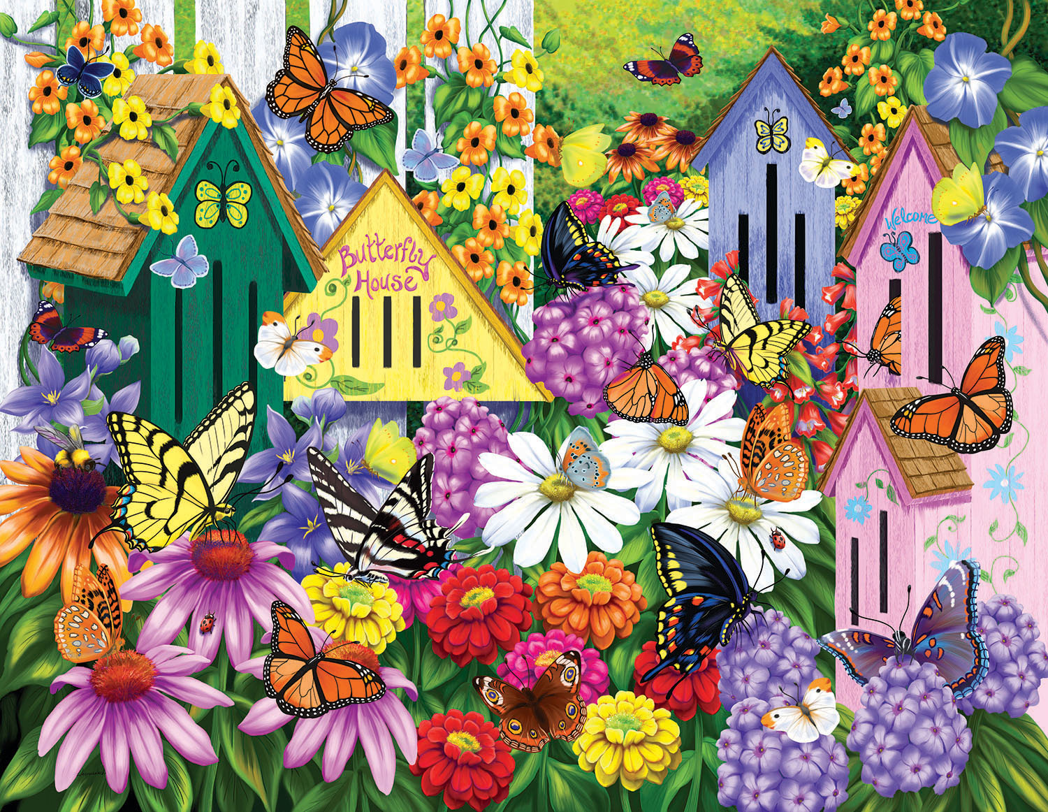 Puzzle 1000 Pezzi 'Hey Neighbors!' – Mudpuppy – Per Famiglie Con Bambini Da 8 Anni
