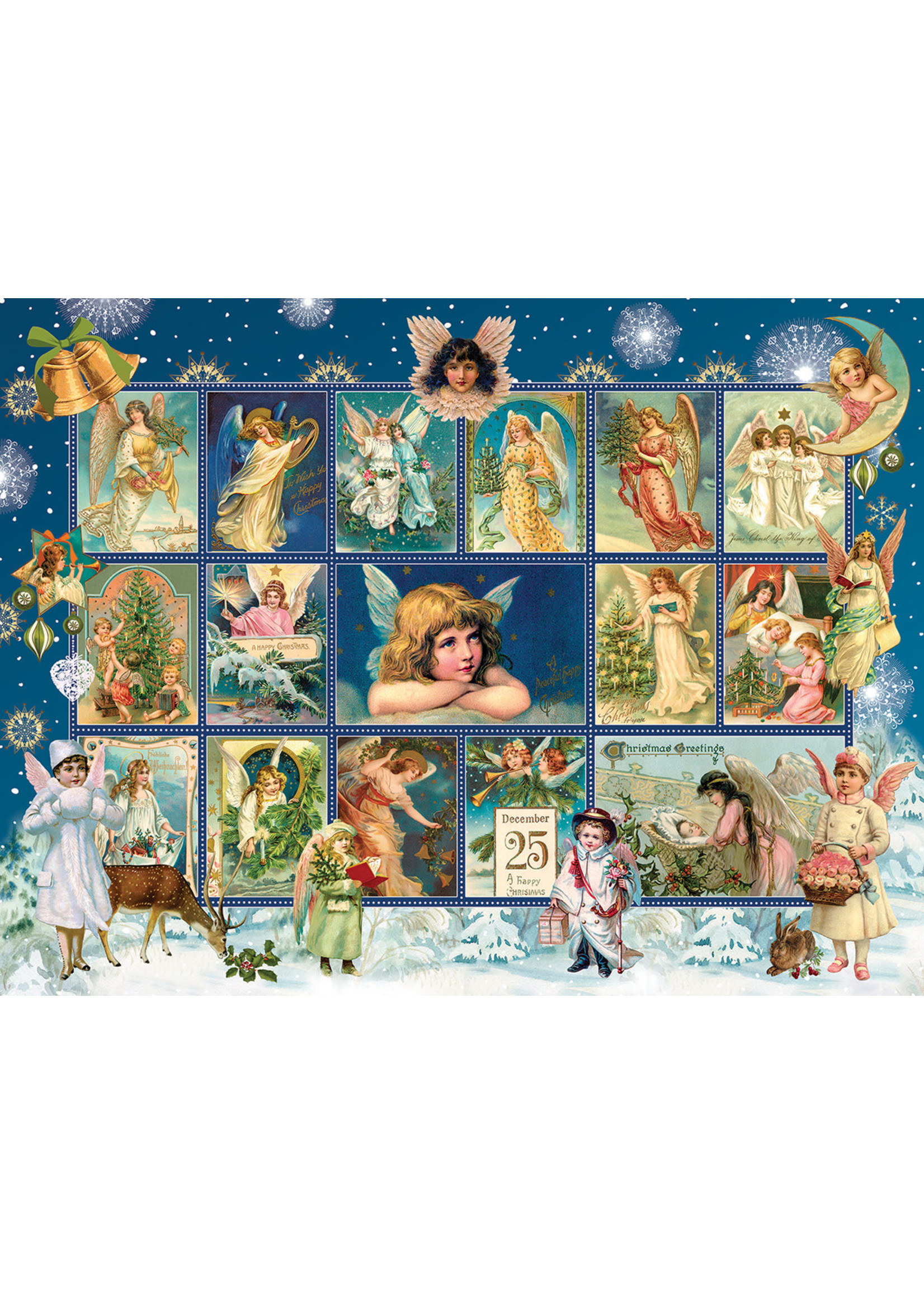 Sunsout Christmas Snow Angels Puzzle 300 Large Pieces