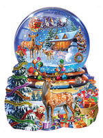 Sunsout Christmas Snow Globe Special Shaped Puzzle 1000 Pieces