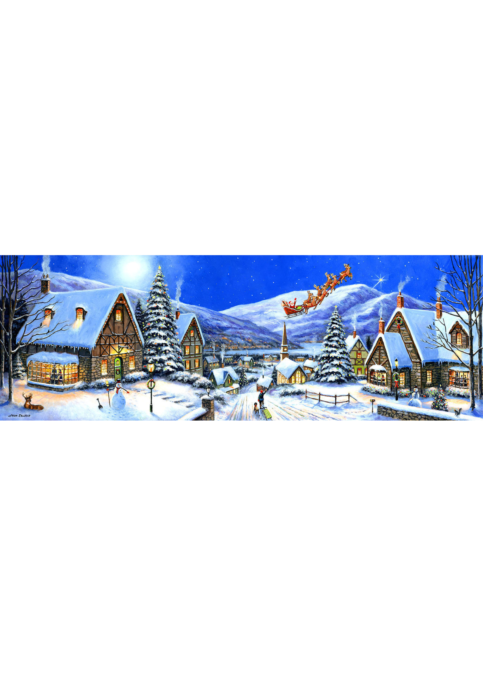Sunsout Christmas Town Puzzle 500 Pieces