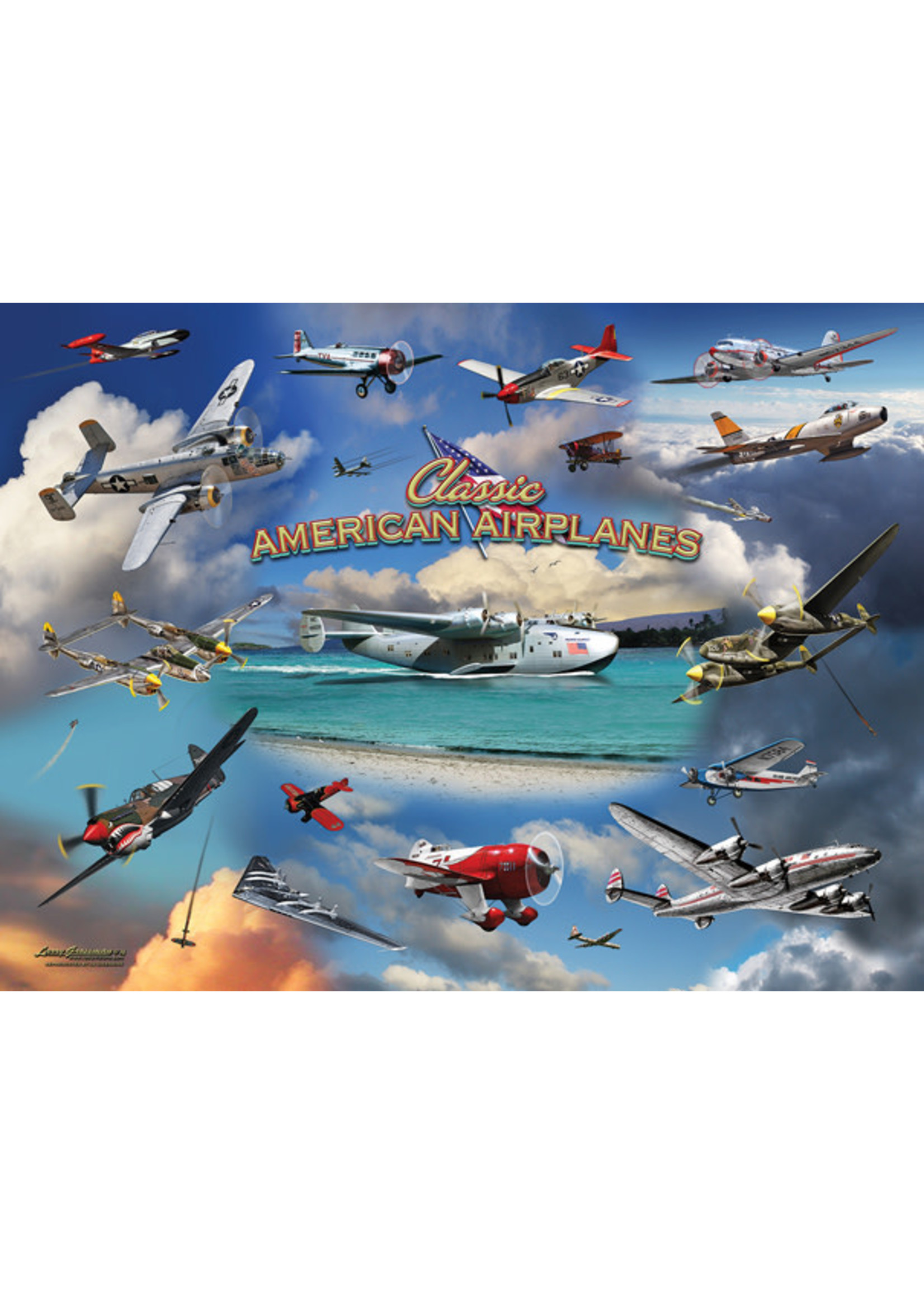 Sunsout Classic American Planes 1000pc