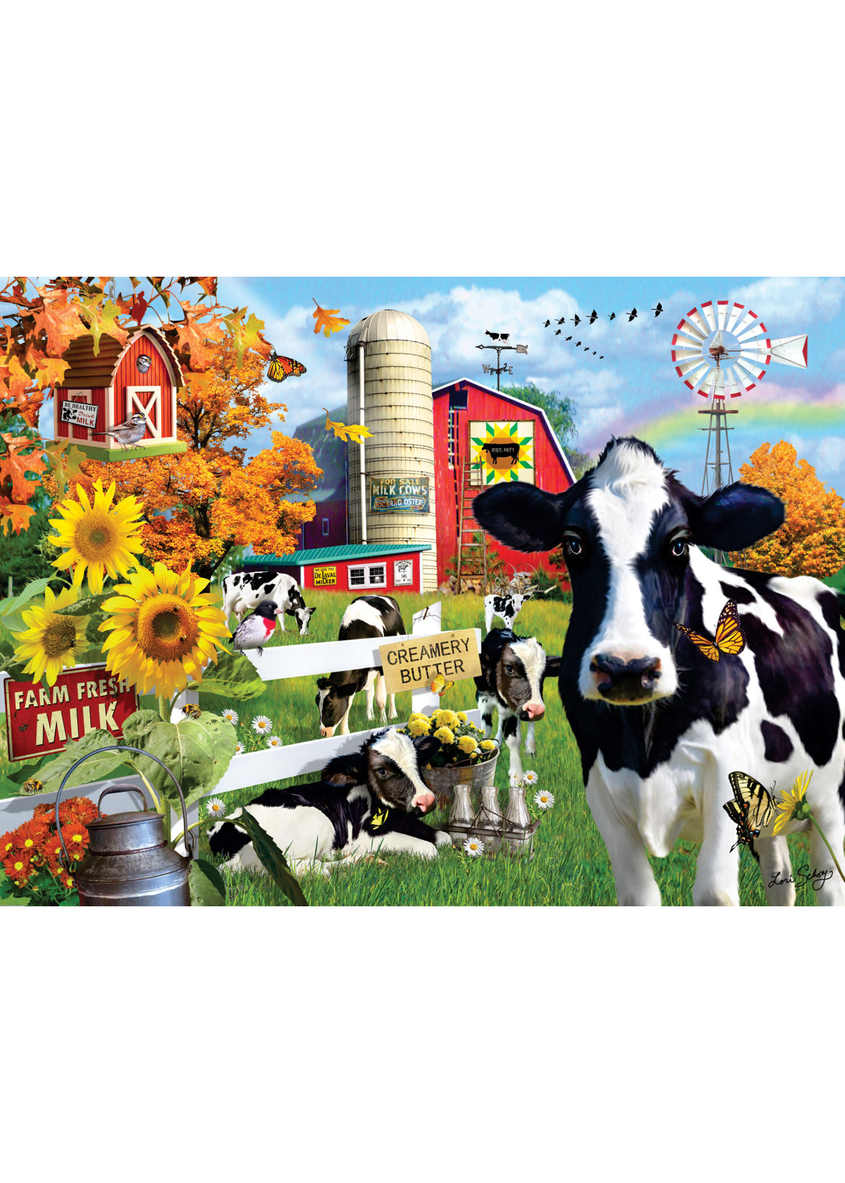 Sunsout Dairy Farm Puzzle 300 Large Pieces