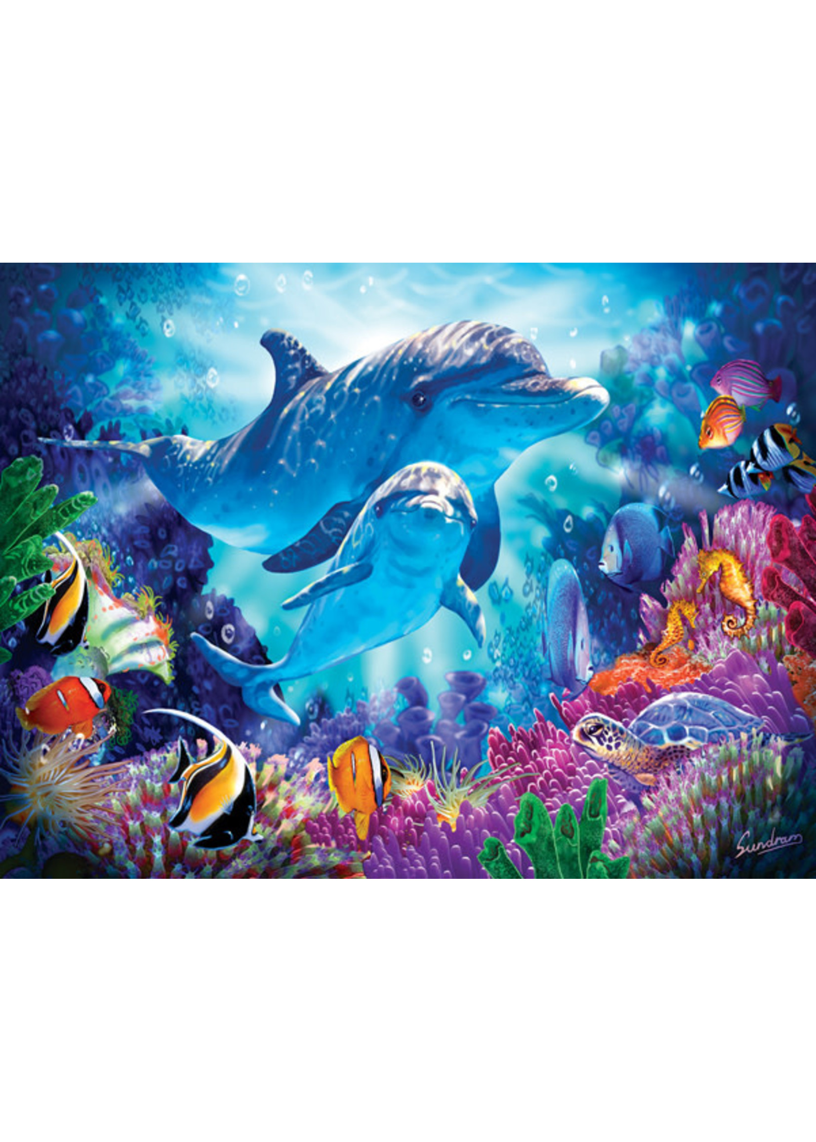 Sunsout Dolphin Guardian Puzzle 500 Pieces