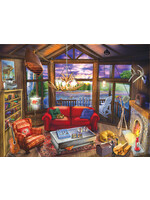 Sunsout Evening at the Cabin Puzzle 300 Large Pieces