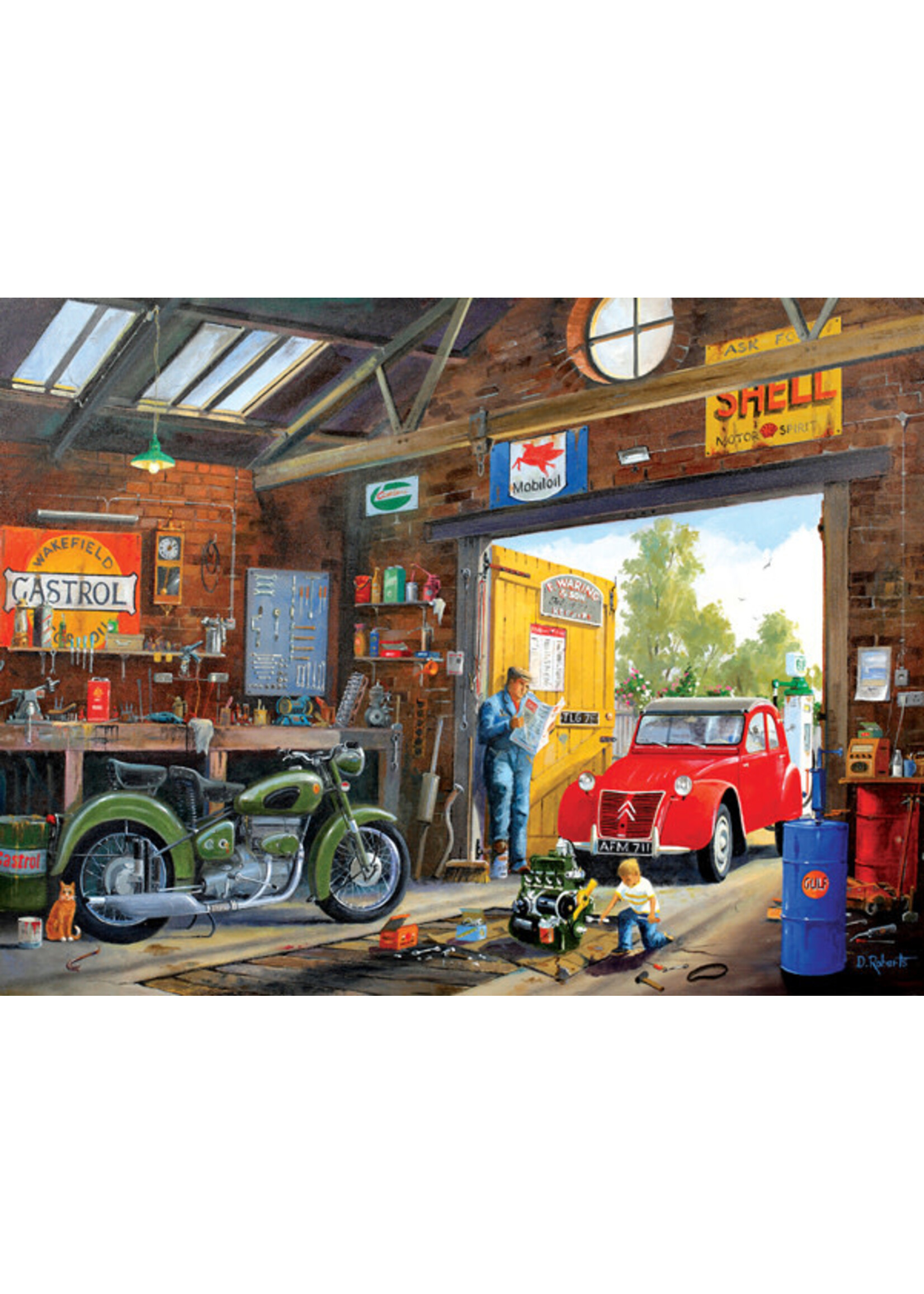 Sunsout Following in Dad's Footsteps Puzzle 300 Large Pieces