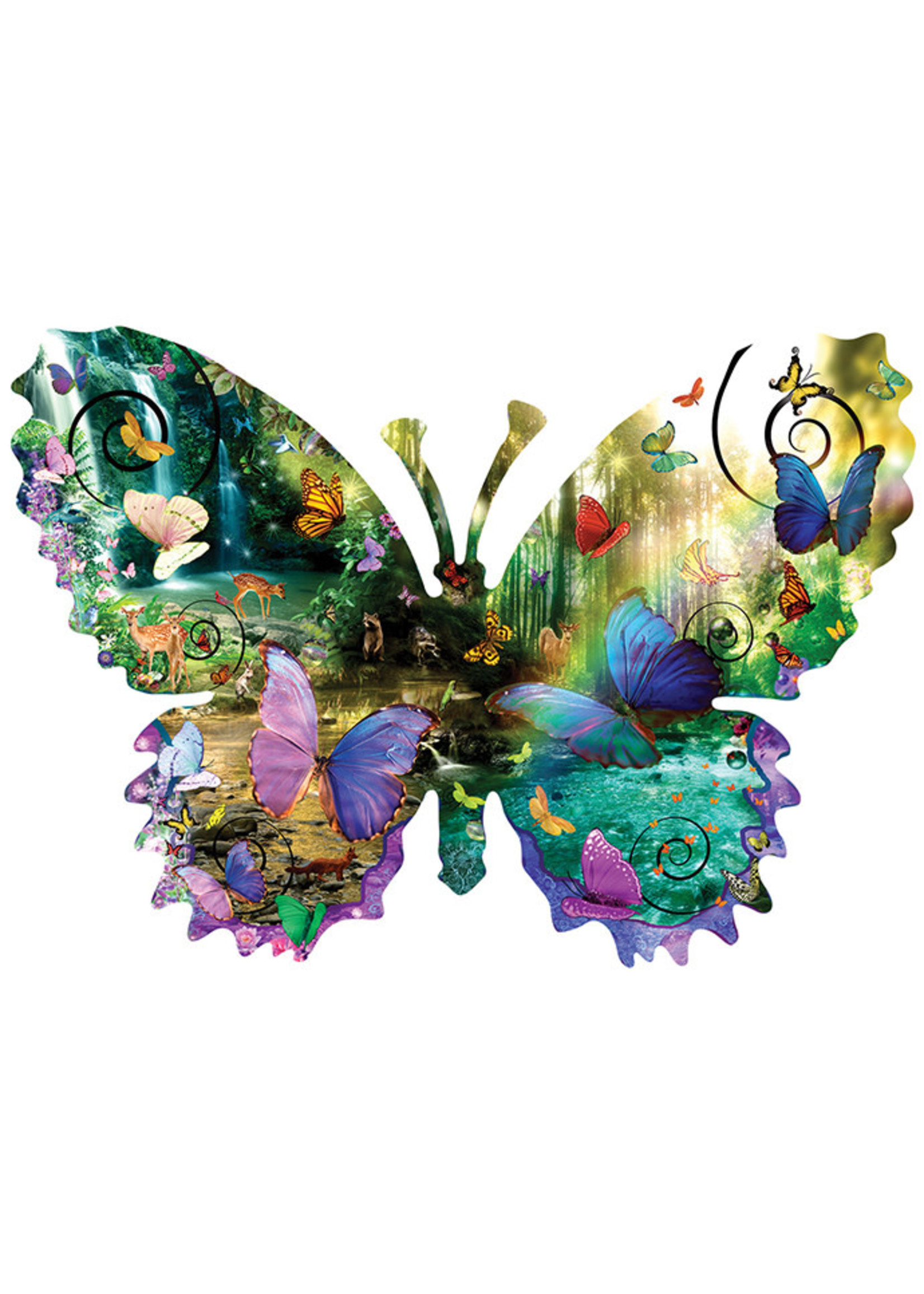 Sunsout Forest Butterfly Special Shaped Puzzle 1000 Pieces