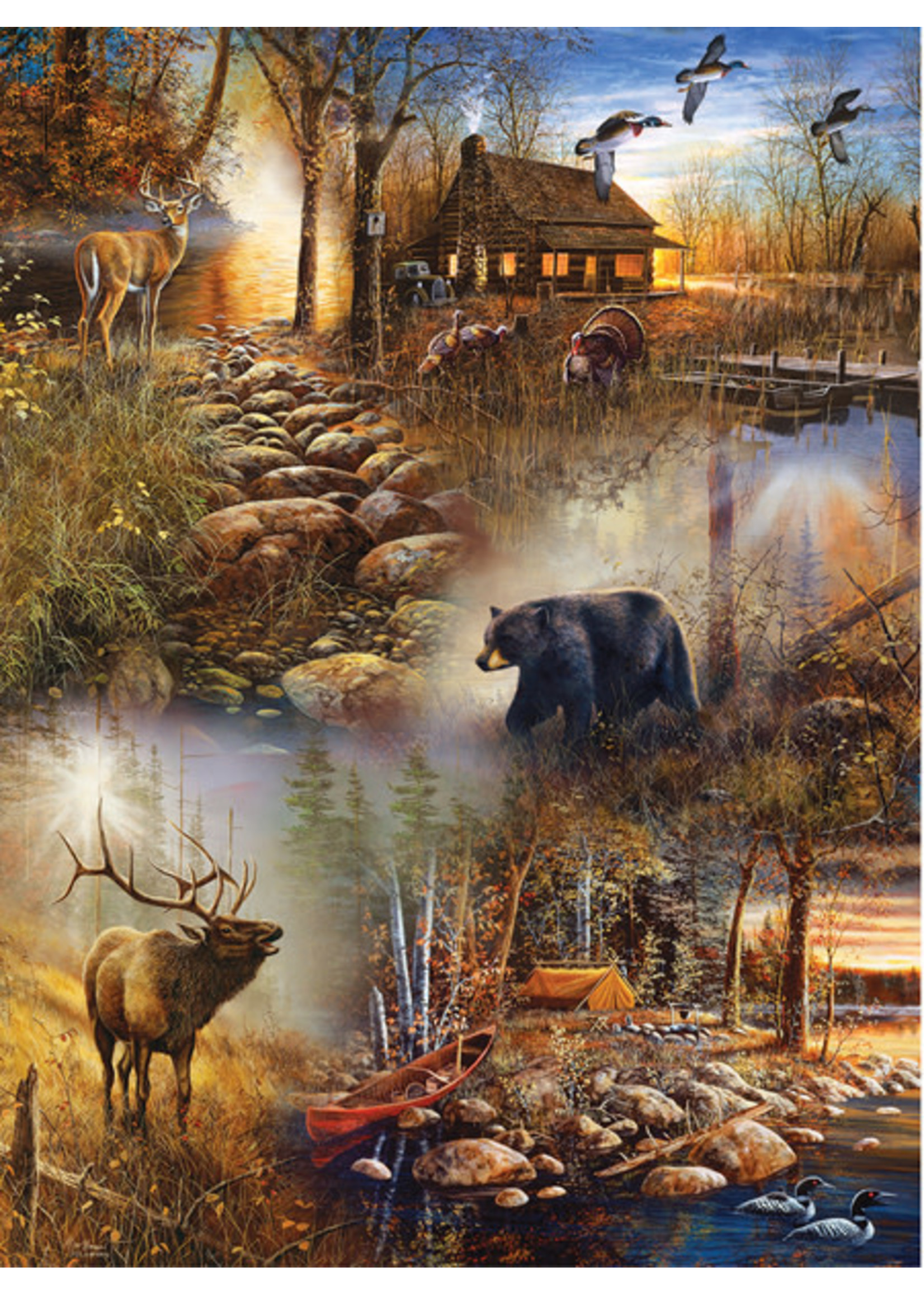 Sunsout Forest Collage Puzzle 1000 Pieces