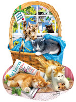 Sunsout Free Kitties Special Shaped Puzzle 1000 Pieces