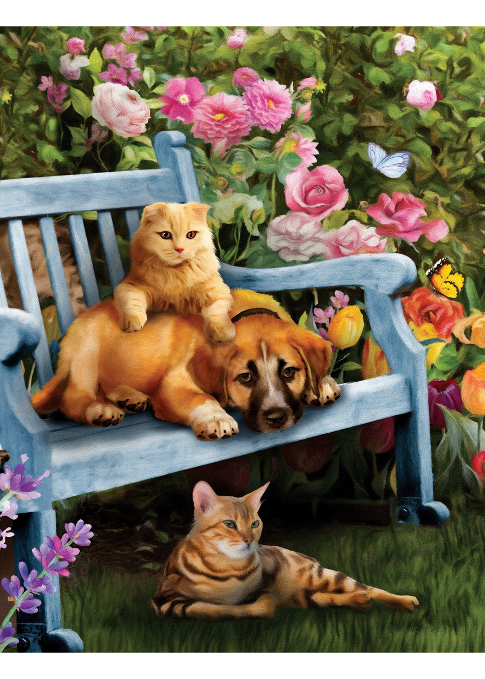 Sunsout Garden Hangout Puzzle 500+ Large Pieces